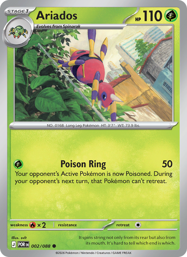 Ariados trading card